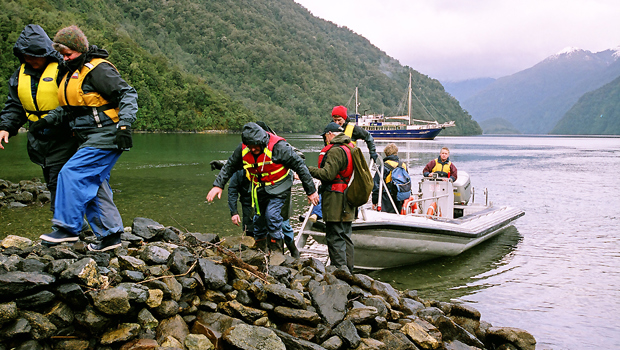 Disembark for regular guided walks with your nature guide